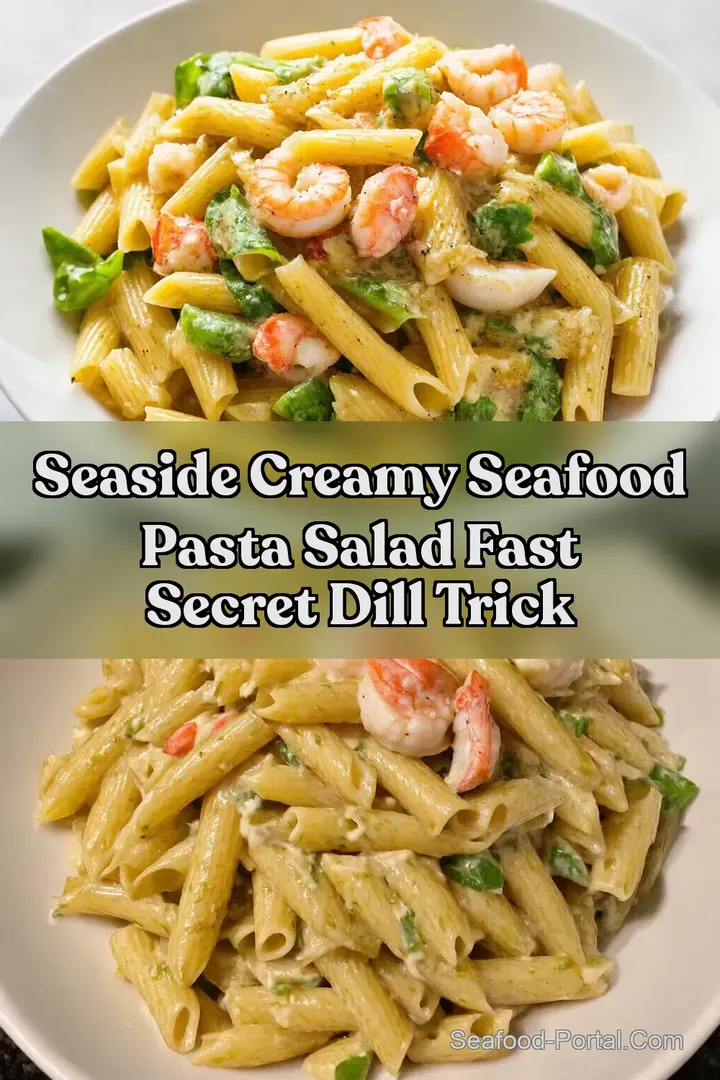 Seaside Creamy Seafood Pasta Salad Fast Secret Dill Trick