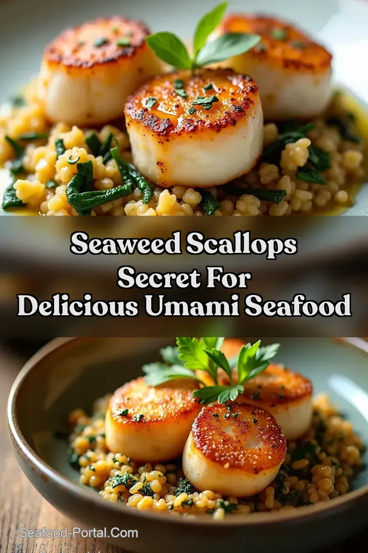 Seaweed Scallops Secret for Delicious Umami Seafood