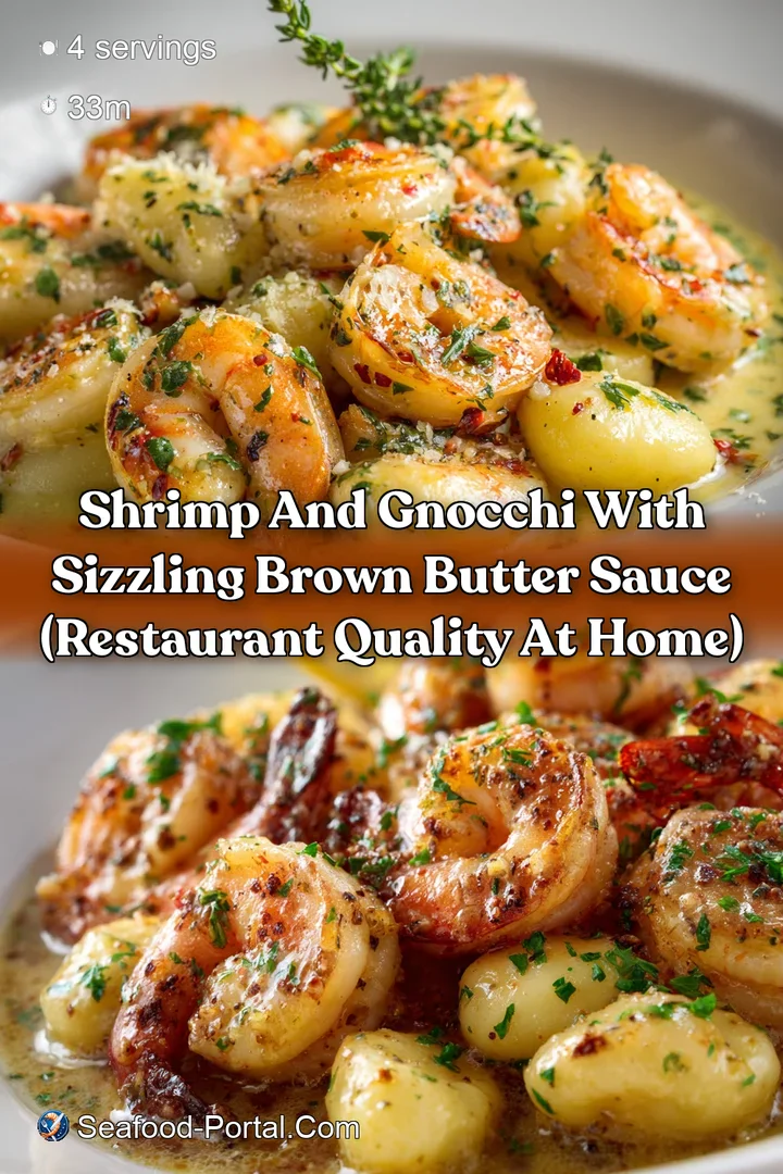 Shrimp and Gnocchi with Sizzling Brown Butter Sauce (Restaurant Quality at Home)
