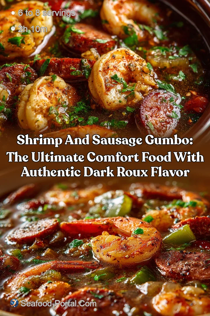 Shrimp and Sausage Gumbo: The Ultimate Comfort Food with Authentic Dark Roux Flavor