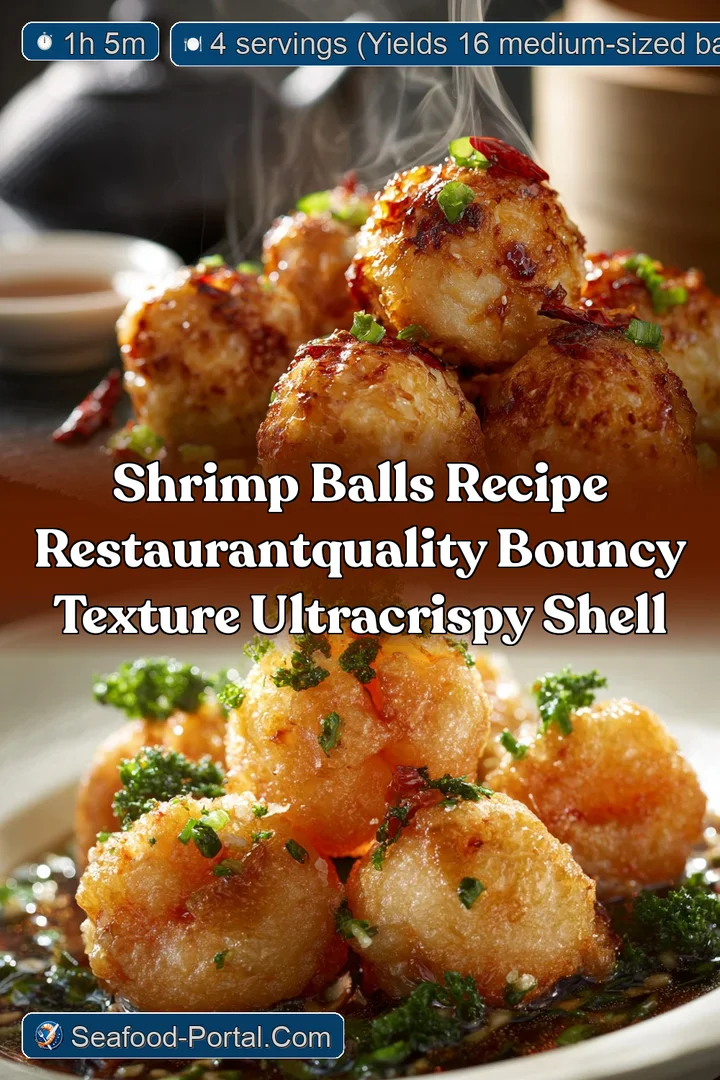 Shrimp Balls Recipe RestaurantQuality Bouncy Texture UltraCrispy Shell