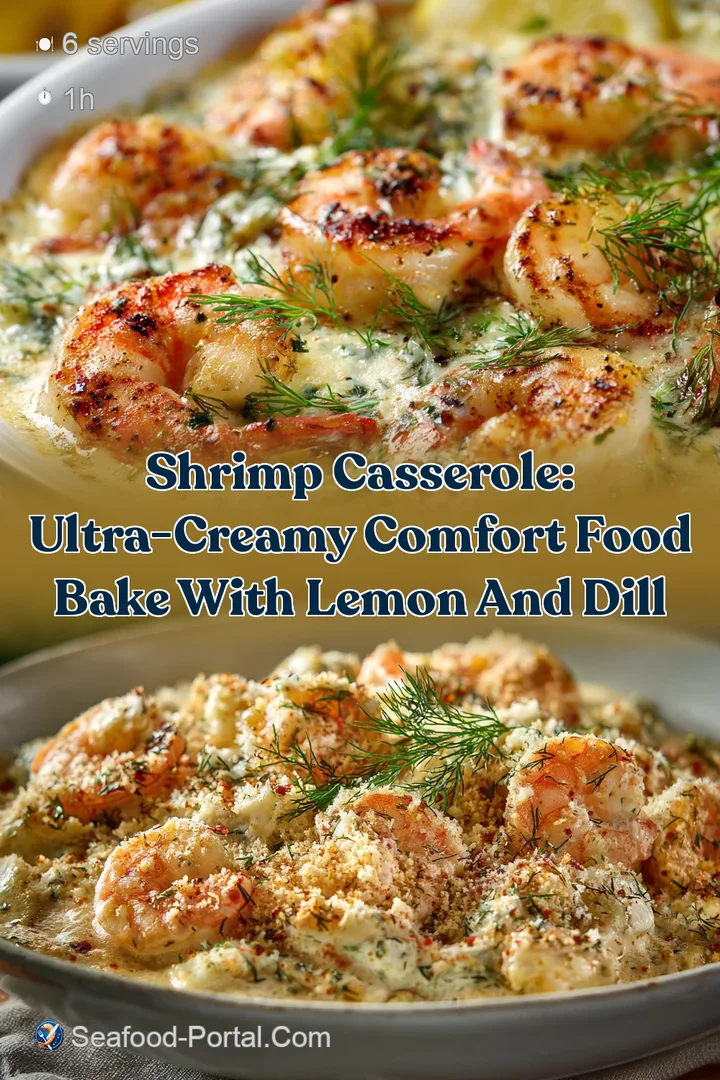 Shrimp Casserole: Ultra-Creamy Comfort Food Bake with Lemon and Dill