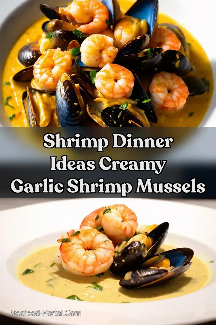 Shrimp Dinner Ideas Creamy Garlic Shrimp Mussels