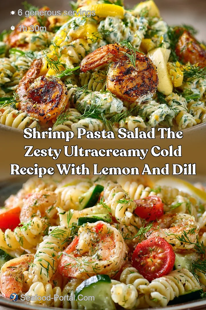 Shrimp Pasta Salad The Zesty UltraCreamy Cold Recipe with Lemon and Dill