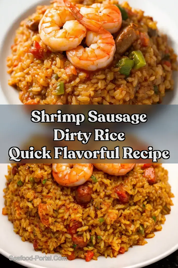 Shrimp Sausage Dirty Rice Quick Flavorful Recipe