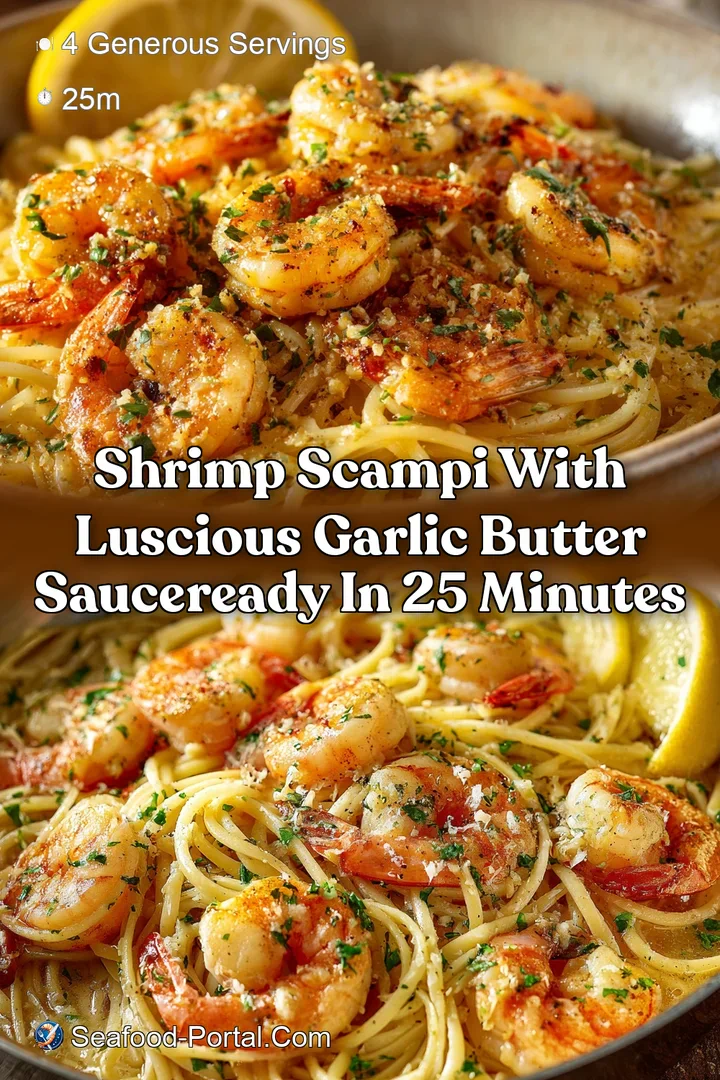 Shrimp Scampi with Luscious Garlic Butter SauceReady in 25 Minutes