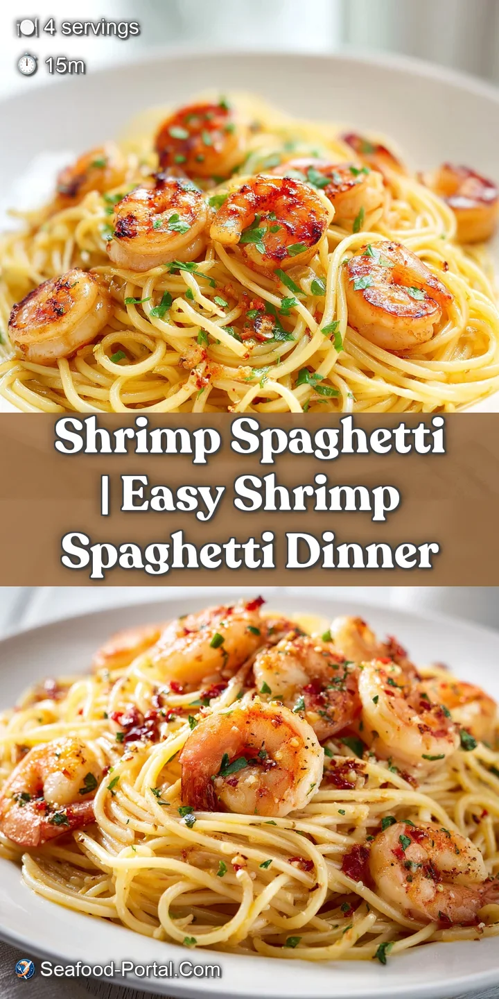 Macro view of succulent pink shrimp and glistening pasta strands coated in a shimmering garlic and butter sauce.