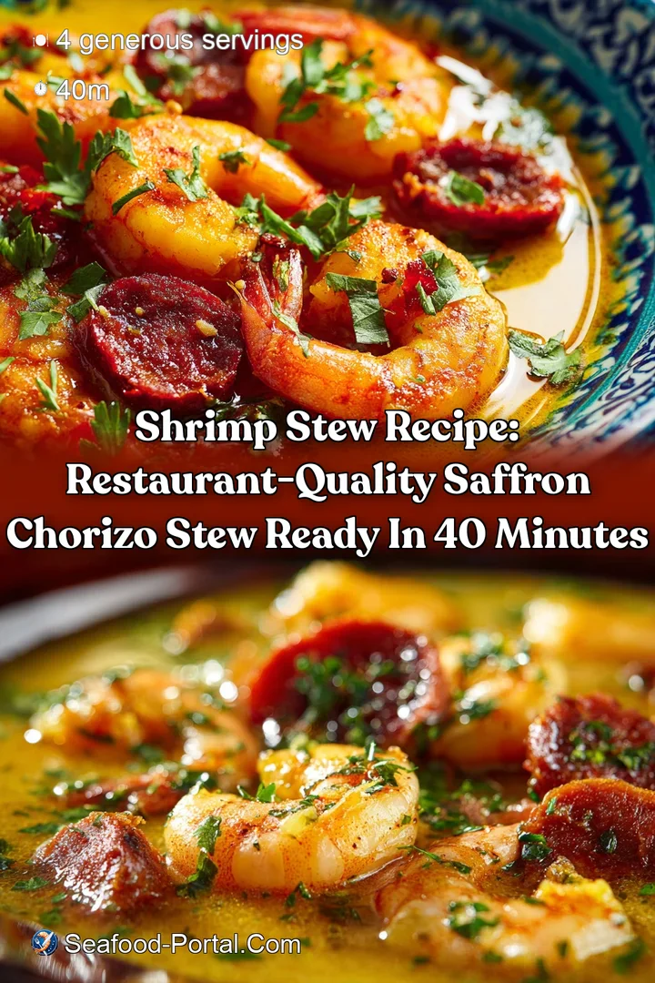 Shrimp Stew Recipe: Restaurant-Quality Saffron Chorizo Stew Ready in 40 Minutes