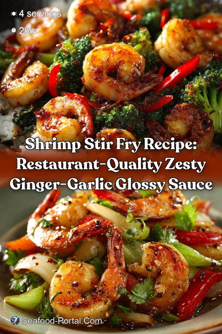 Shrimp Stir Fry Recipe: Restaurant-Quality Zesty Ginger-Garlic Glossy Sauce