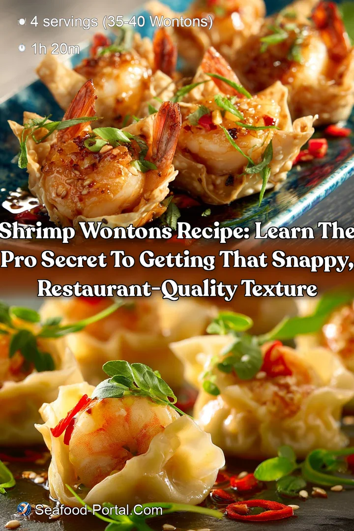 Shrimp Wontons Recipe: Learn the Pro Secret to Getting That Snappy Restaurant-Quality Texture