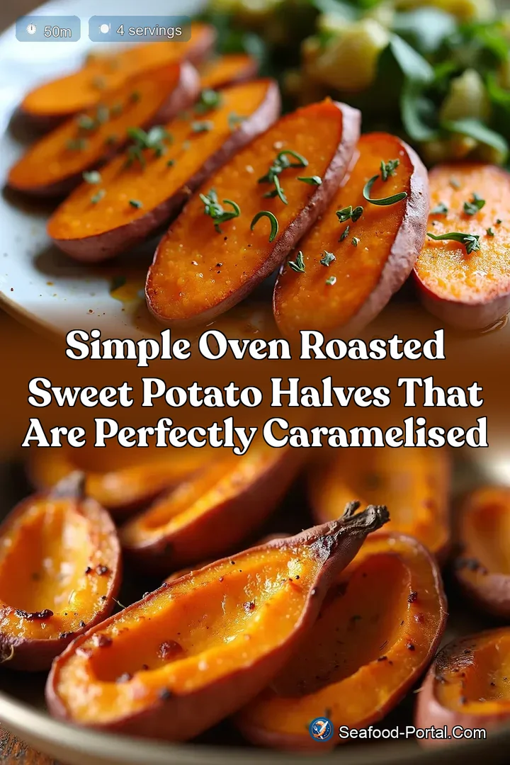 Simple Oven Roasted Sweet Potato Halves That Are Perfectly Caramelised