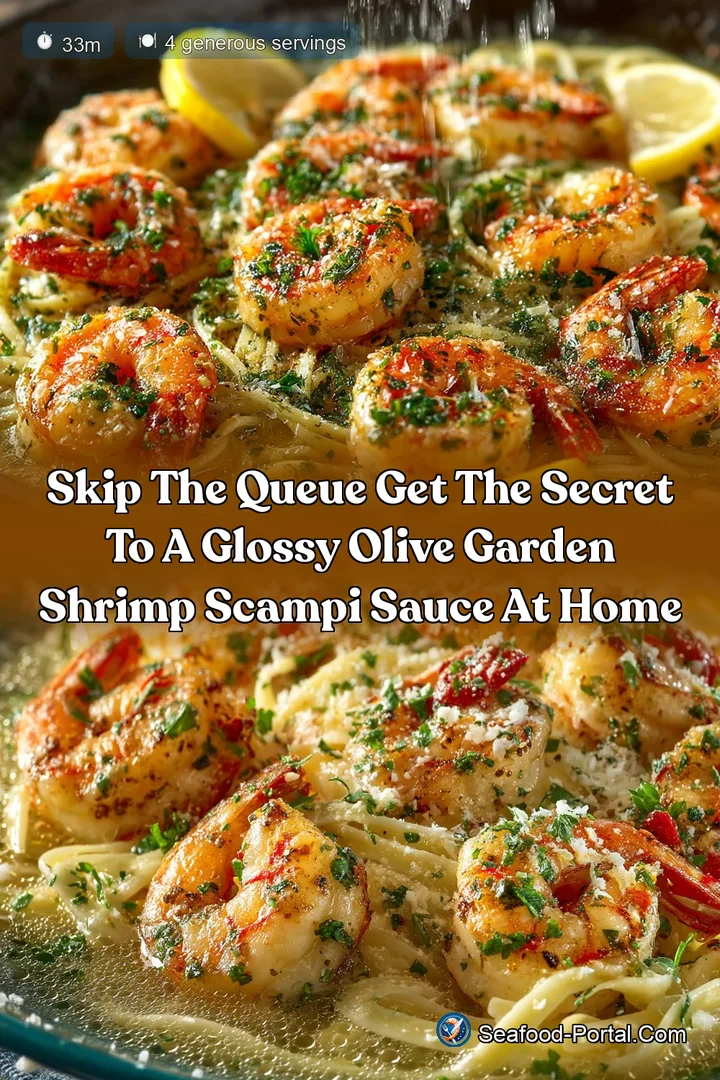 Skip the queue Get the secret to a glossy Olive Garden Shrimp Scampi Sauce at home