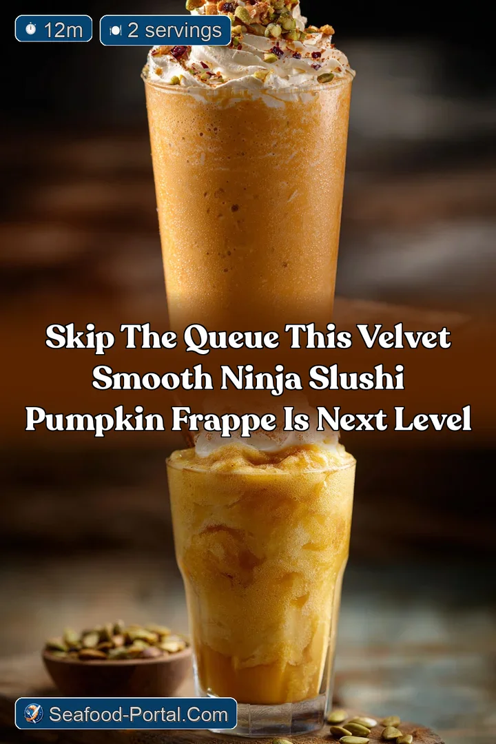 Skip the Queue This Velvet Smooth Ninja Slushi Pumpkin Frappe is Next Level