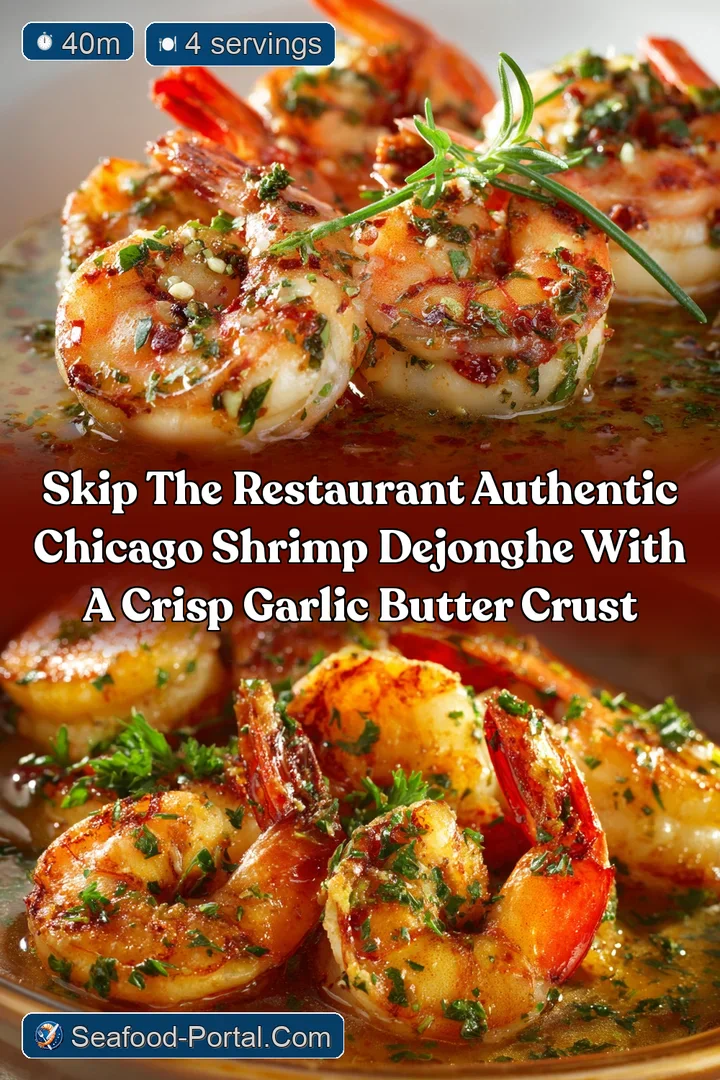 Skip the restaurant Authentic Chicago Shrimp DeJonghe with a Crisp Garlic Butter Crust