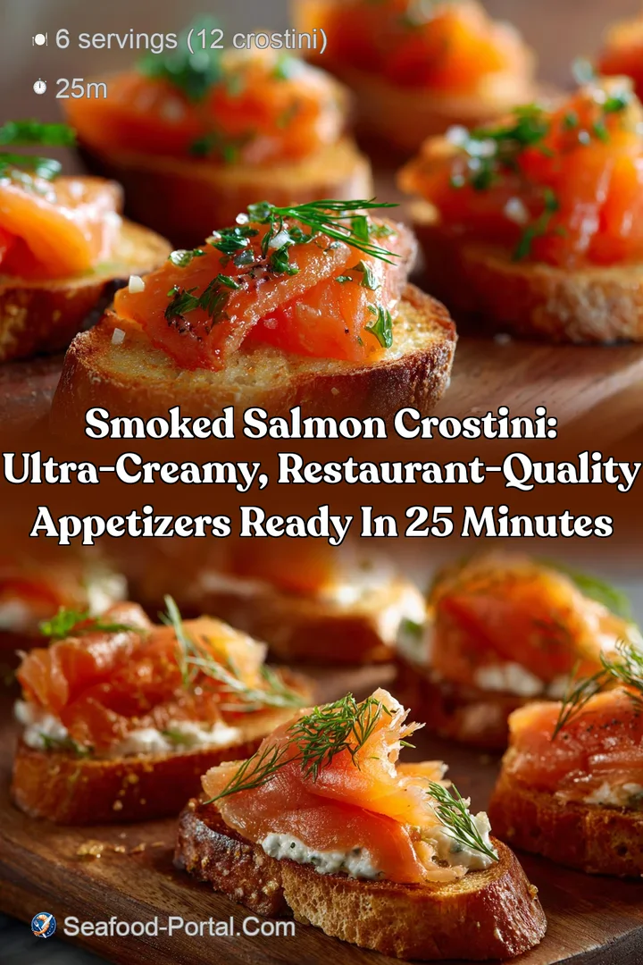 Smoked Salmon Crostini: Ultra-Creamy Restaurant-Quality Appetizers Ready in 25 Minutes