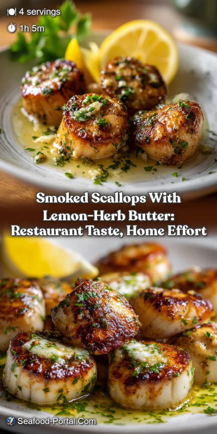 Smoked Scallops with Lemon-Herb Butter: Restaurant Taste Home Effort