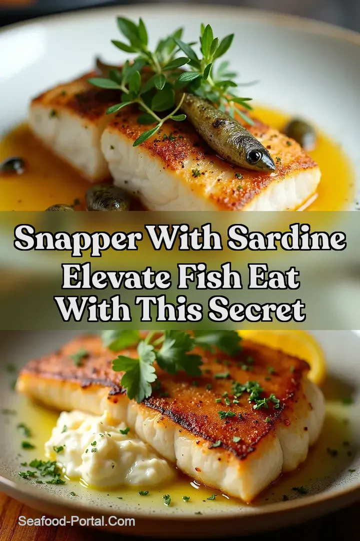 Snapper with Sardine Elevate Fish Eat With This Secret