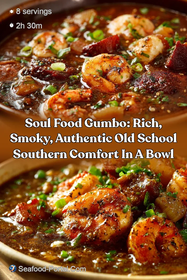 Soul Food Gumbo: Rich Smoky Authentic Old School Southern Comfort in a Bowl