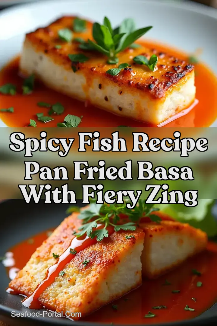 Spicy Fish Recipe Pan Fried Basa with Fiery Zing