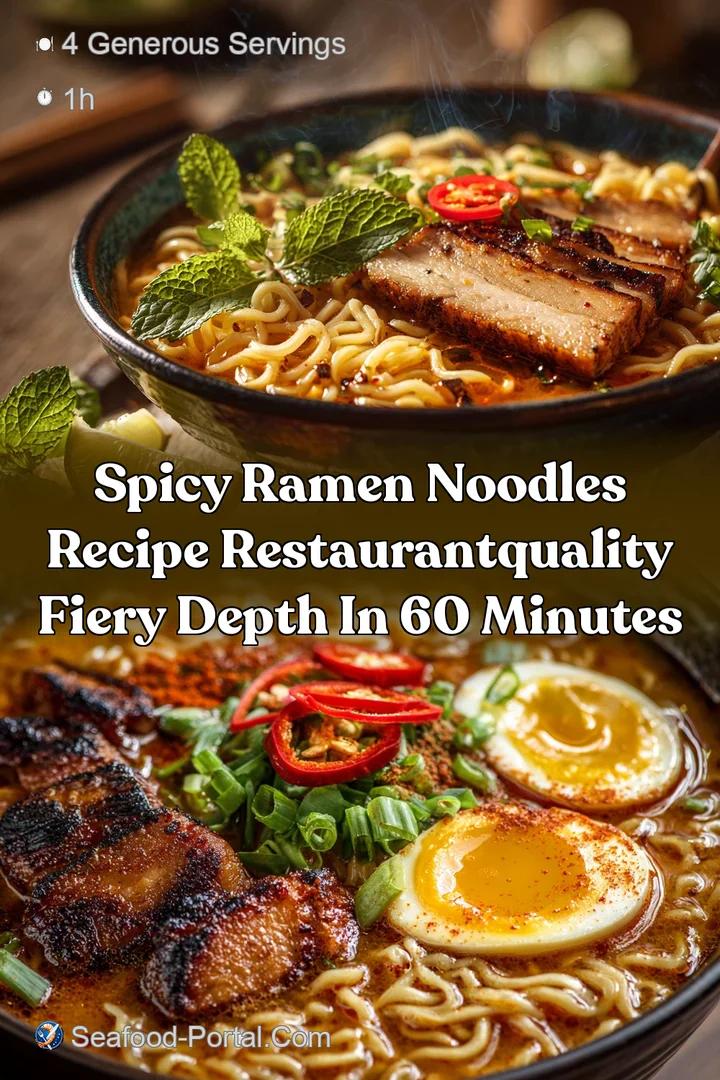 Spicy Ramen Noodles Recipe RestaurantQuality Fiery Depth in 60 Minutes