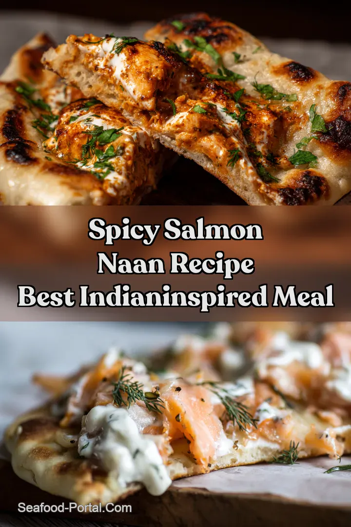 Spicy Salmon Naan Recipe Best IndianInspired Meal : PIN FOR LATER Spicy Salmon Naan Recipe Best IndianInspired Meal