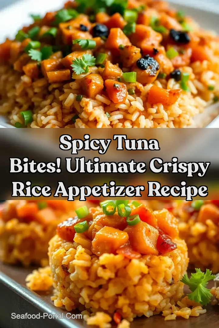 Spicy Tuna Bites! Ultimate Crispy Rice Appetizer Recipe : PIN FOR LATER Spicy Tuna Bites! Ultimate Crispy Rice Appetizer Recipe