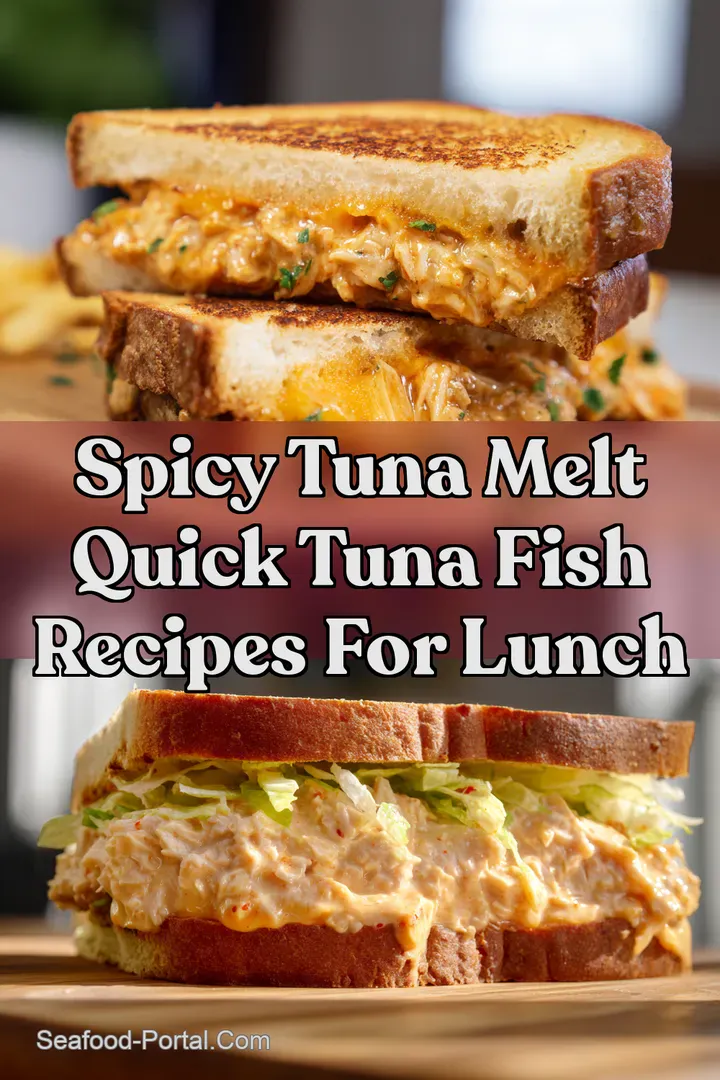Spicy Tuna Melt Quick Tuna Fish Recipes for Lunch
