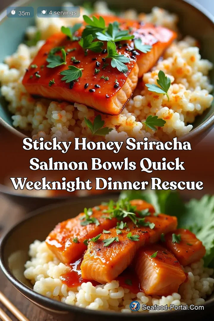 Sticky Honey Sriracha Salmon Bowls Quick Weeknight Dinner Rescue