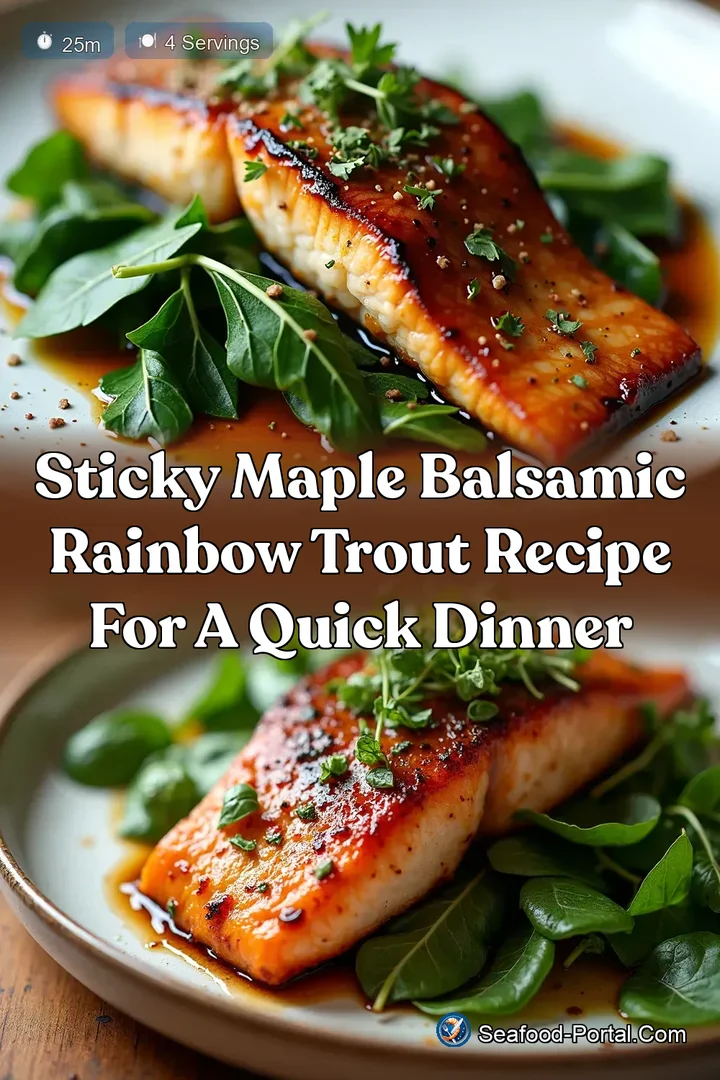 Sticky Maple Balsamic Rainbow Trout Recipe for a Quick Dinner