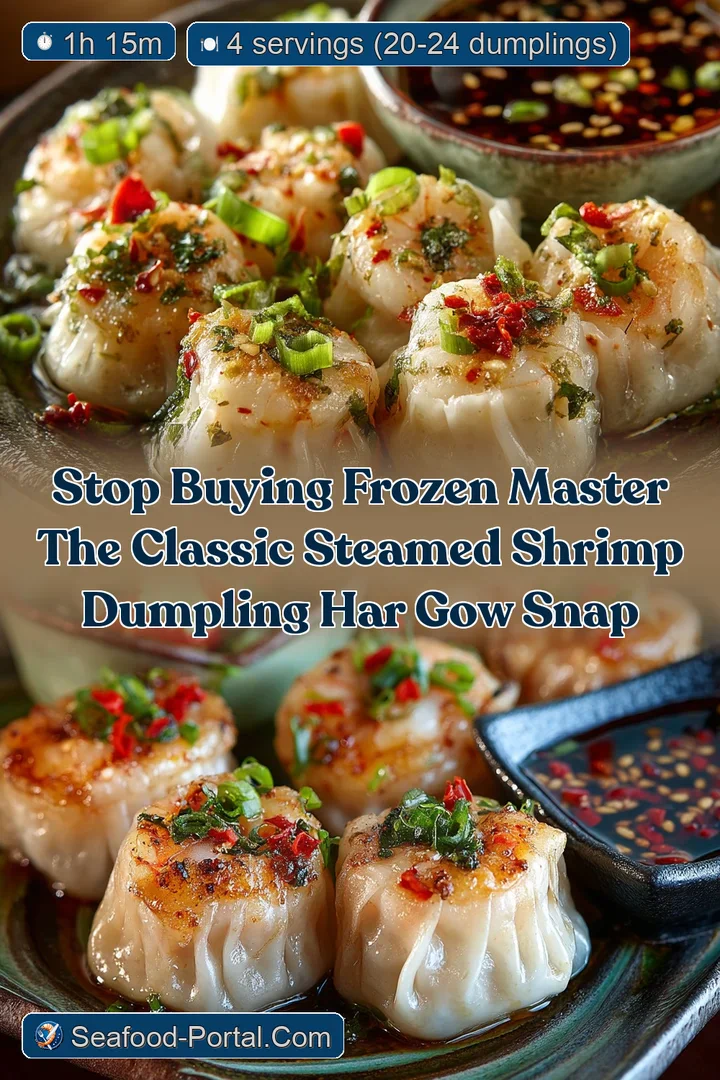 Stop buying frozen Master the Classic Steamed Shrimp Dumpling Har Gow Snap