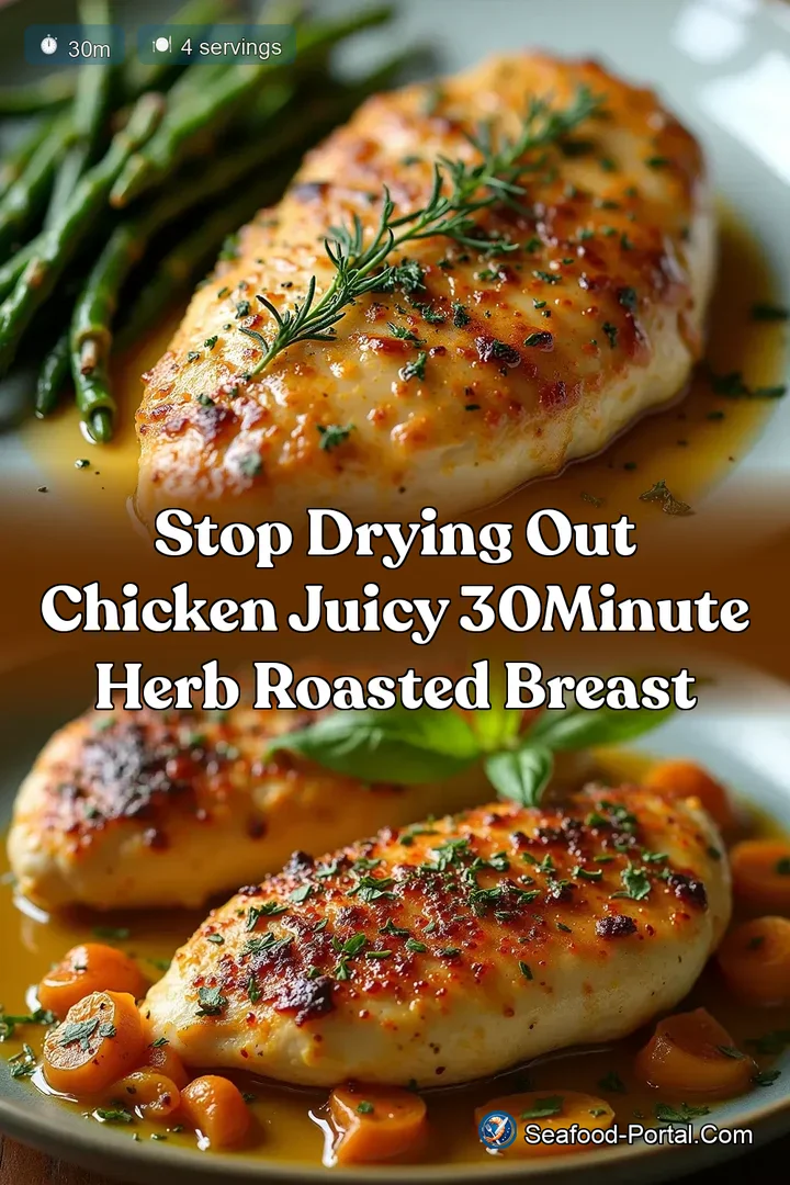 Stop Drying Out Chicken Juicy 30Minute Herb Roasted Breast