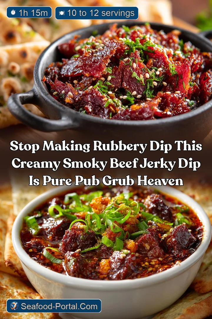 Stop making rubbery dip This creamy smoky Beef Jerky Dip is pure pub grub heaven
