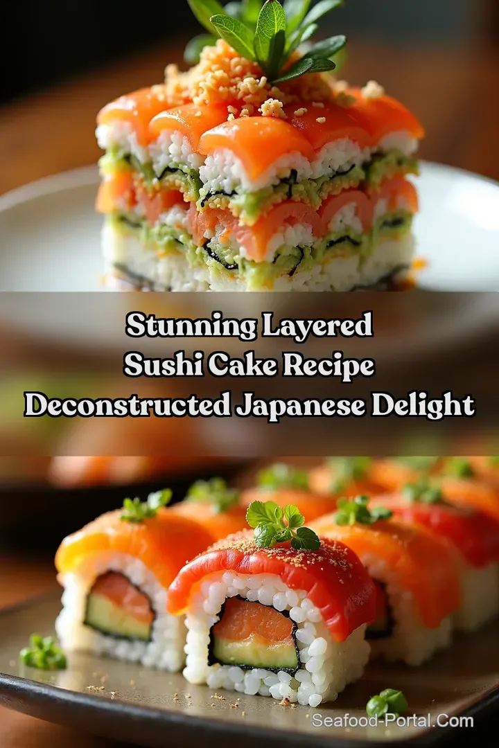 Stunning Layered Sushi Cake Recipe Deconstructed Japanese Delight