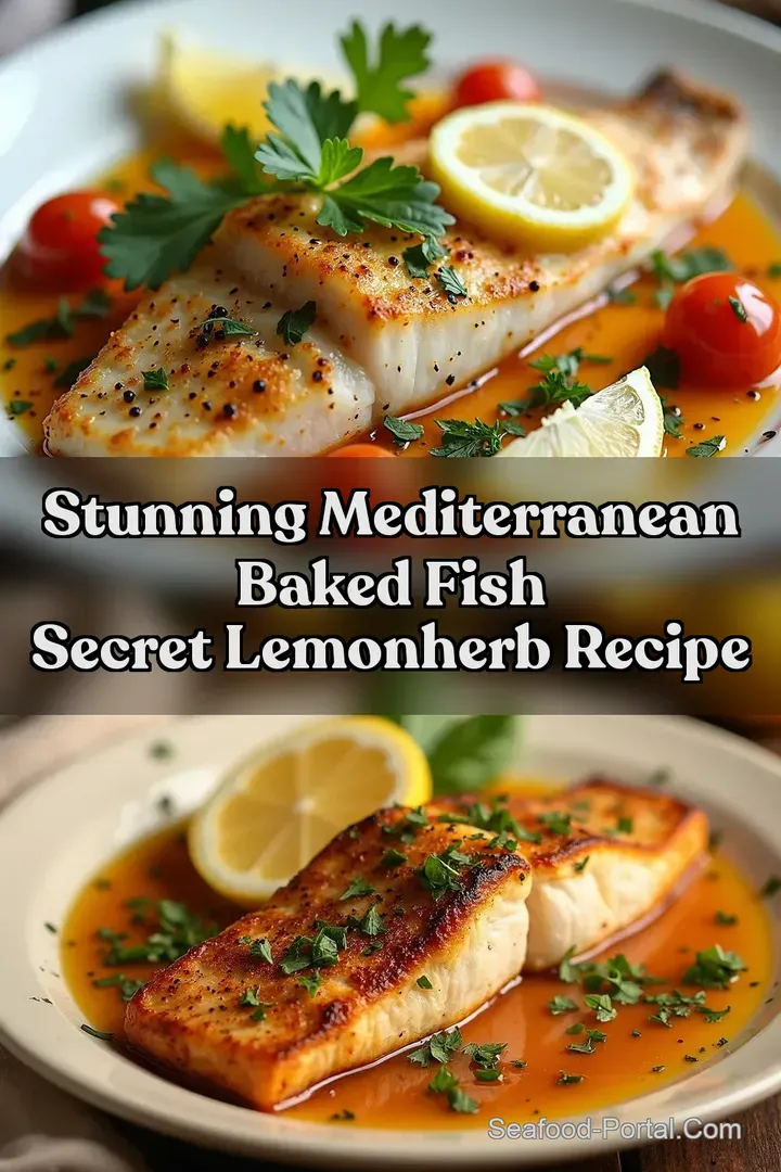 Stunning Mediterranean Baked Fish Secret LemonHerb Recipe