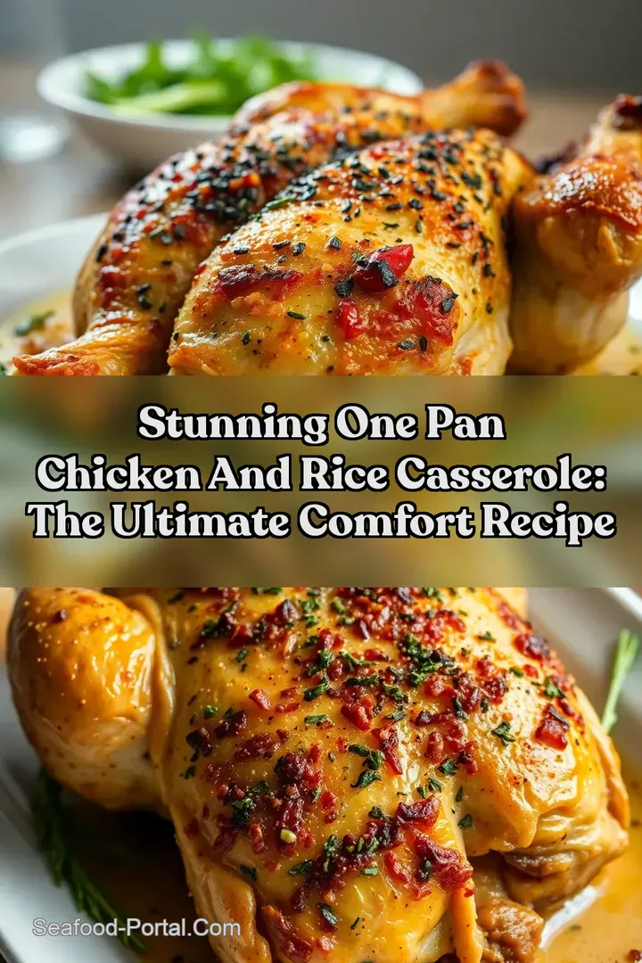 Stunning One Pan Chicken And Rice Casserole: The Ultimate Comfort Recipe