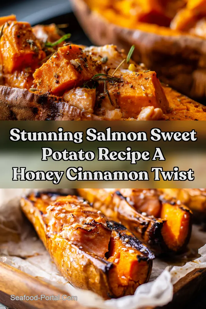 Stunning Salmon Sweet Potato Recipe A Honey Cinnamon Twist : PIN FOR LATER Stunning Salmon Sweet Potato Recipe A Honey Cinnamon Twist