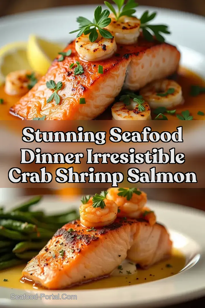 Stunning Seafood Dinner Irresistible Crab Shrimp Salmon