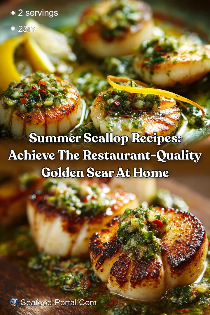 Summer Scallop Recipes: Achieve the Restaurant-Quality Golden Sear at Home