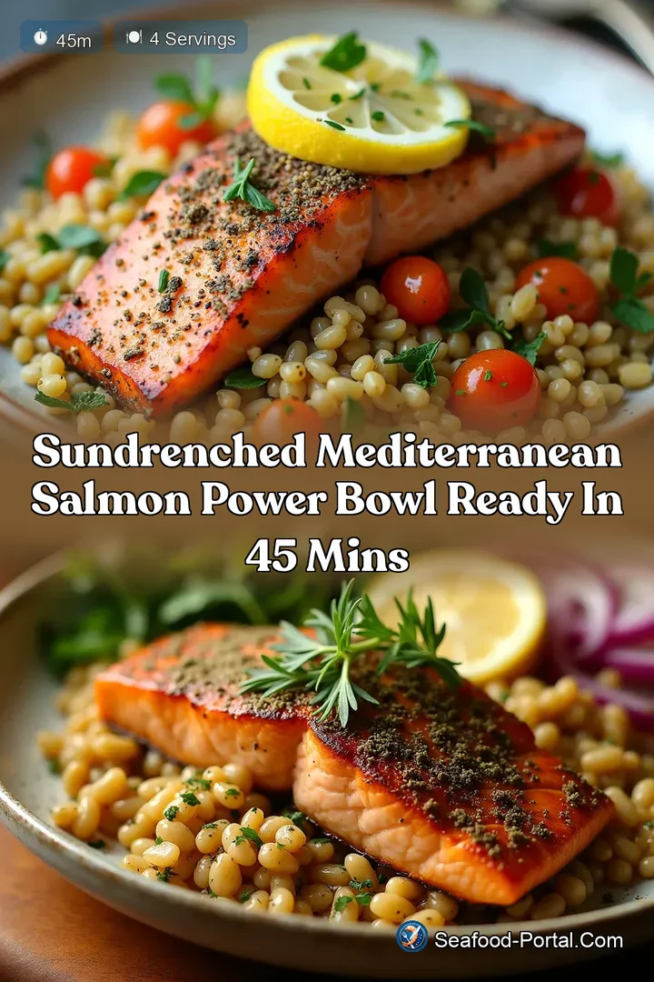 SunDrenched Mediterranean Salmon Power Bowl Ready in 45 Mins