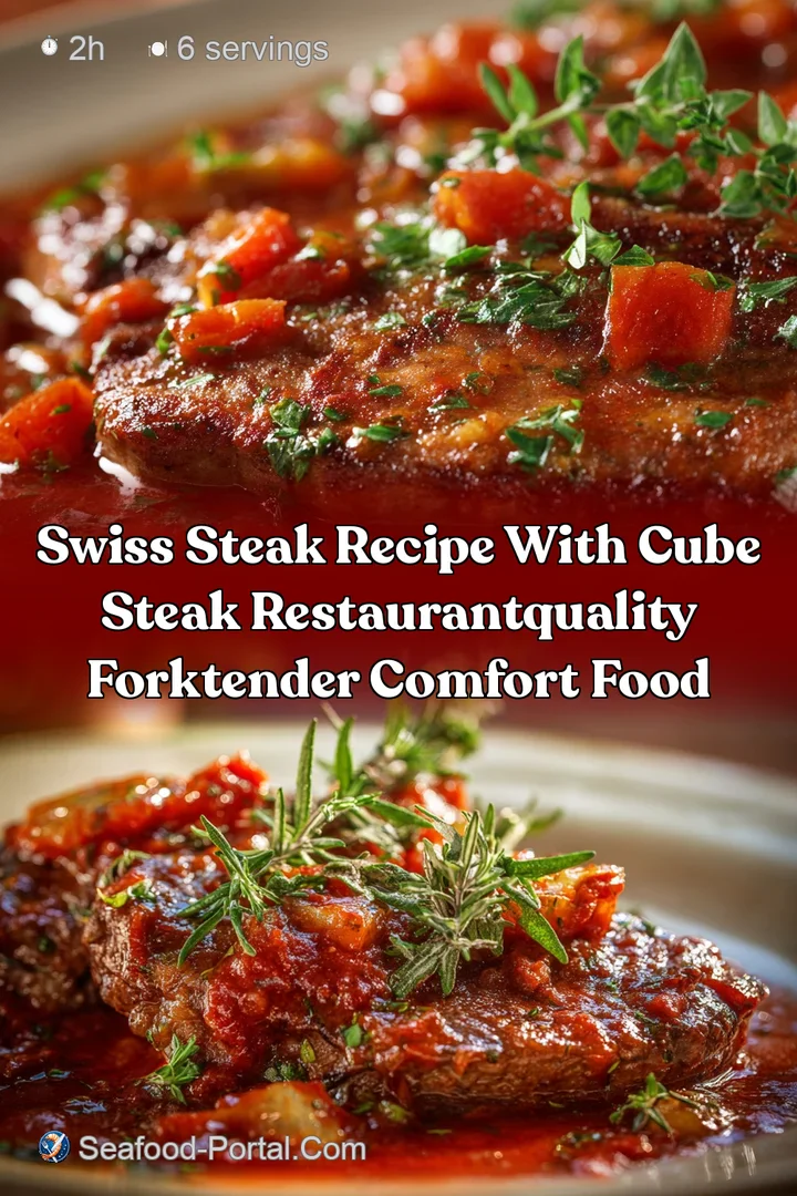 Swiss Steak Recipe with Cube Steak RestaurantQuality ForkTender Comfort Food