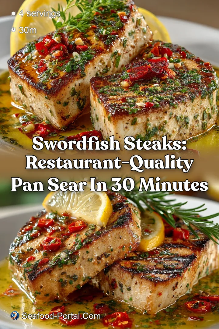 Swordfish Steaks: Restaurant-Quality Pan Sear in 30 Minutes