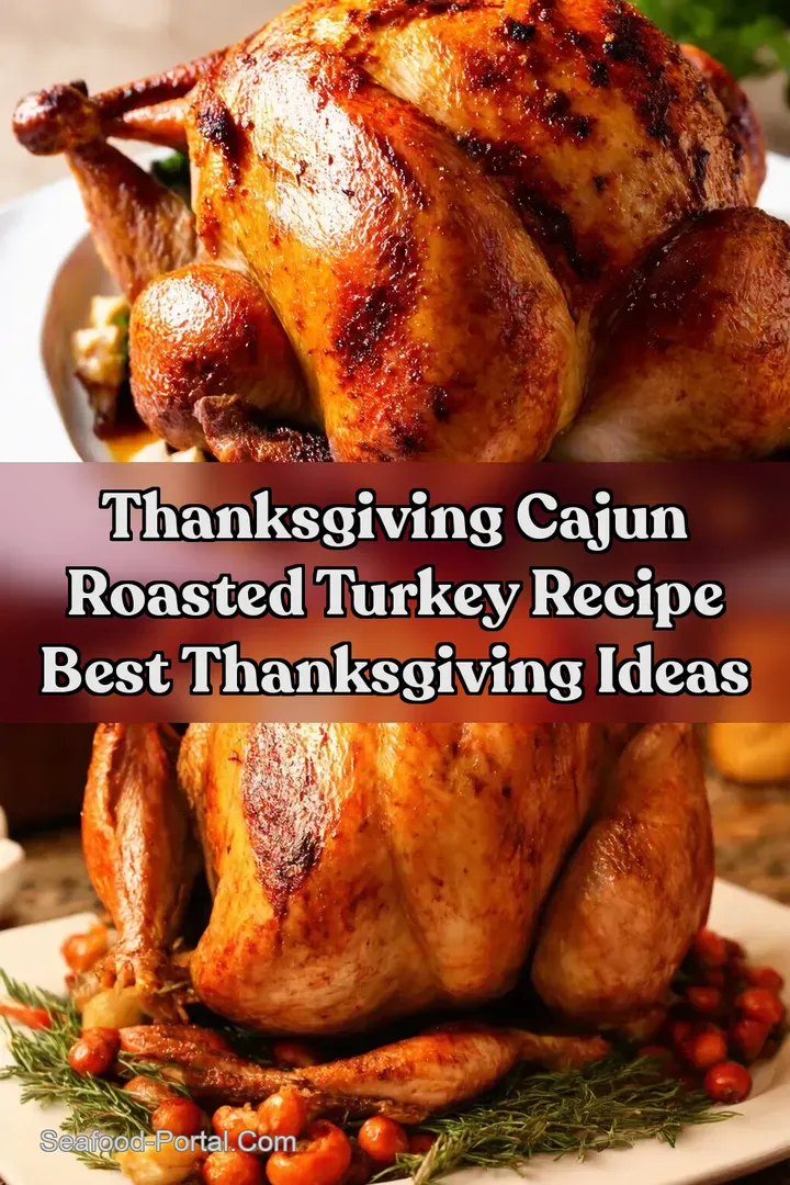 Thanksgiving Cajun Roasted Turkey Recipe Best Thanksgiving Ideas