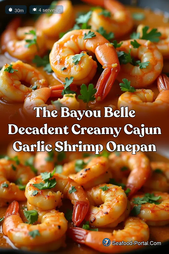 The Bayou Belle Decadent Creamy Cajun Garlic Shrimp OnePan