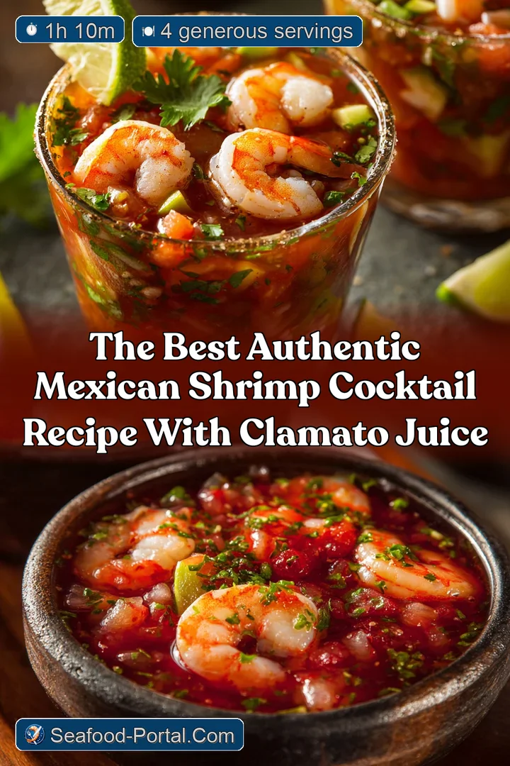 The Best Authentic Mexican Shrimp Cocktail Recipe with Clamato Juice