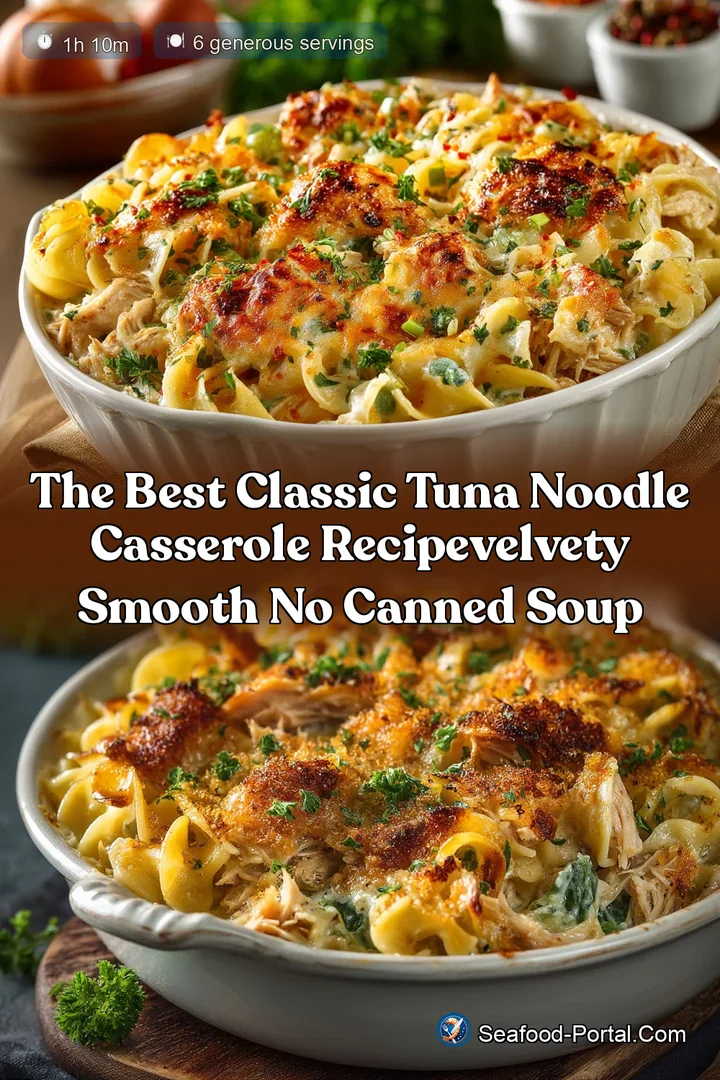 The Best Classic Tuna Noodle Casserole RecipeVelvety Smooth No Canned Soup