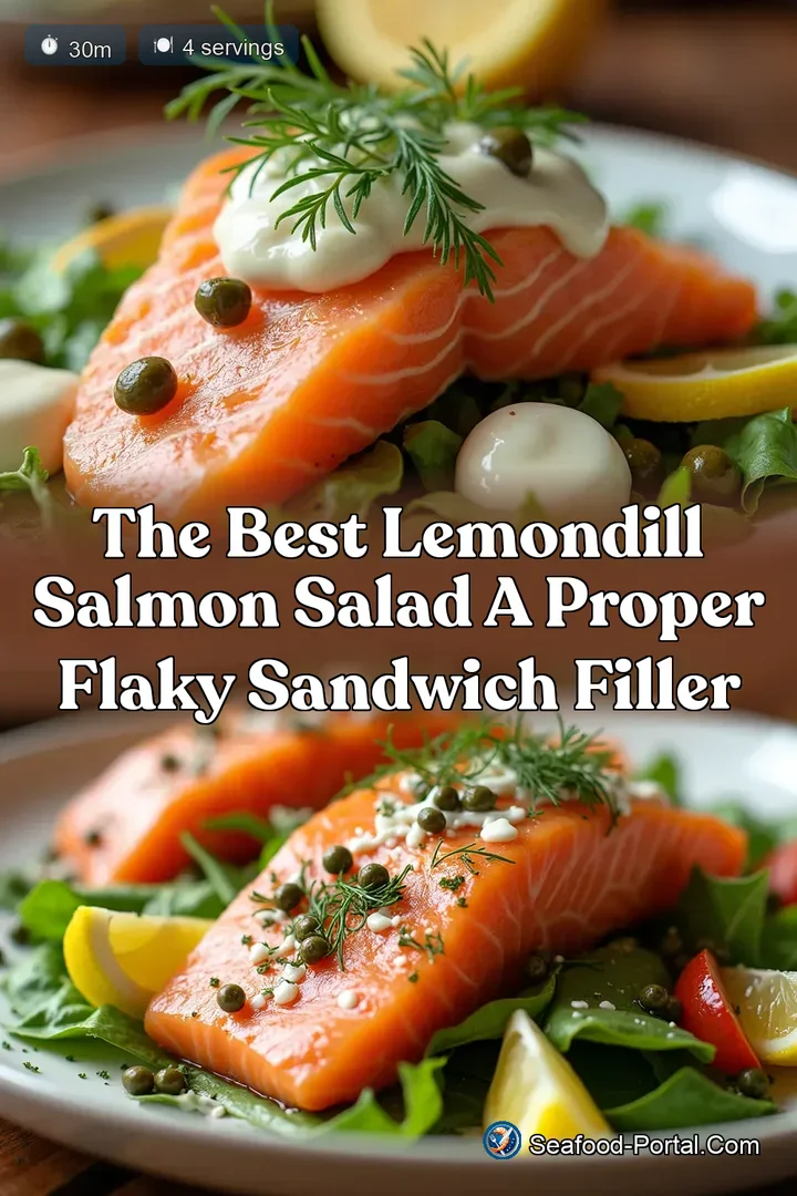 The Best LemonDill Salmon Salad A Proper Flaky Sandwich Filler