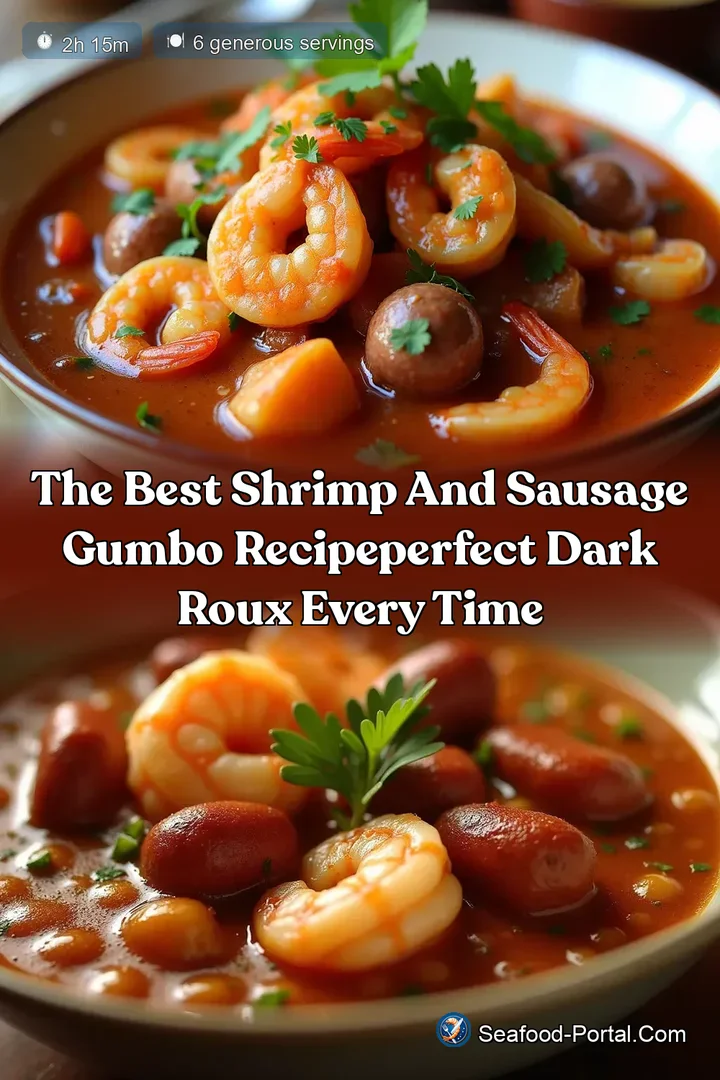 The Best Shrimp and Sausage Gumbo RecipePerfect Dark Roux Every Time