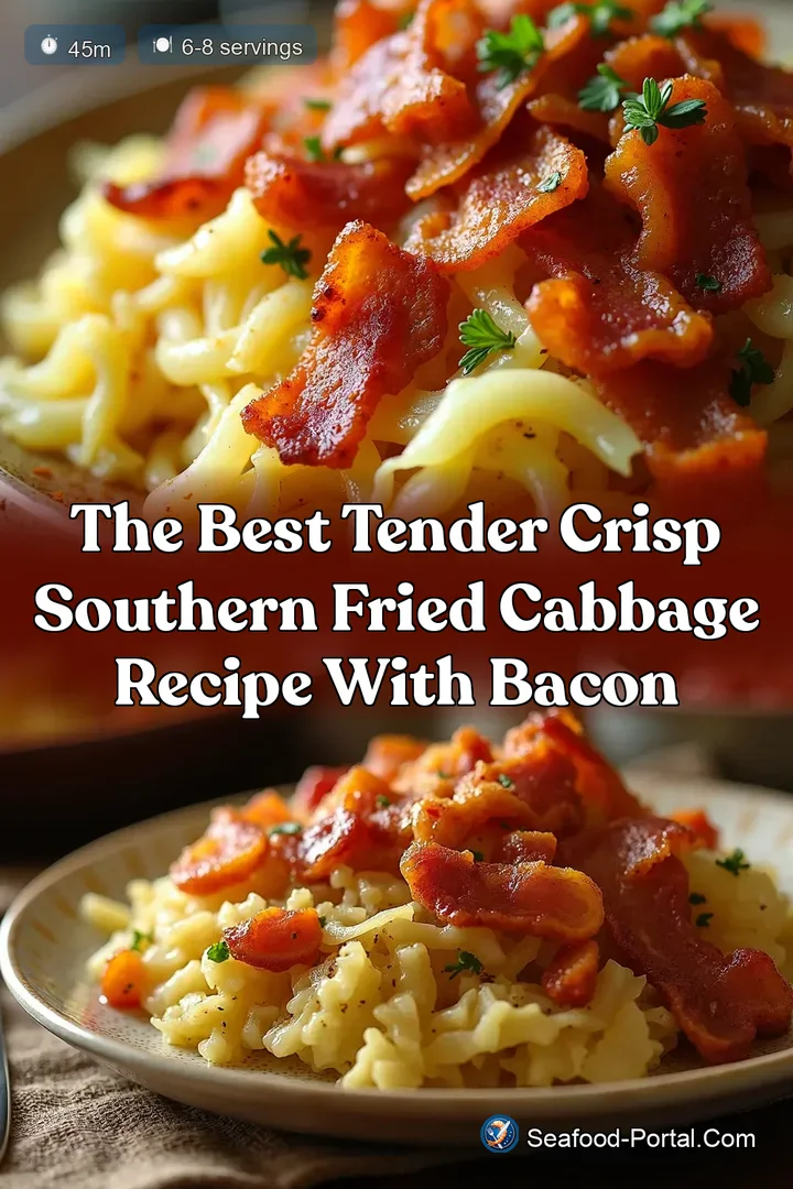 The Best Tender Crisp Southern Fried Cabbage Recipe with Bacon