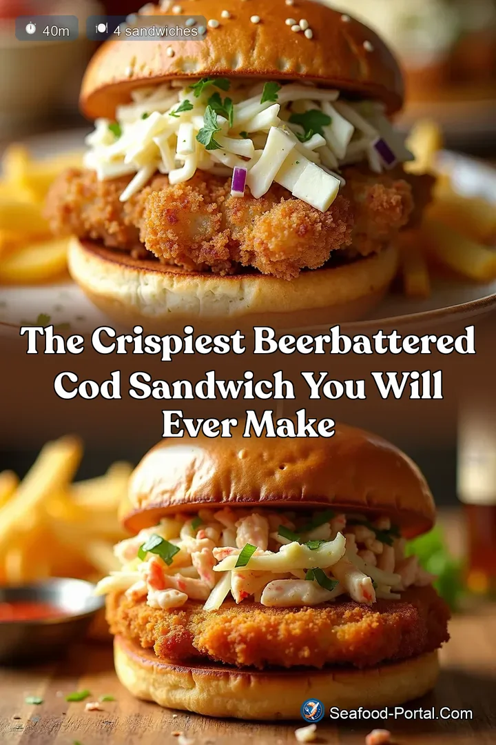 The Crispiest BeerBattered Cod Sandwich You Will Ever Make