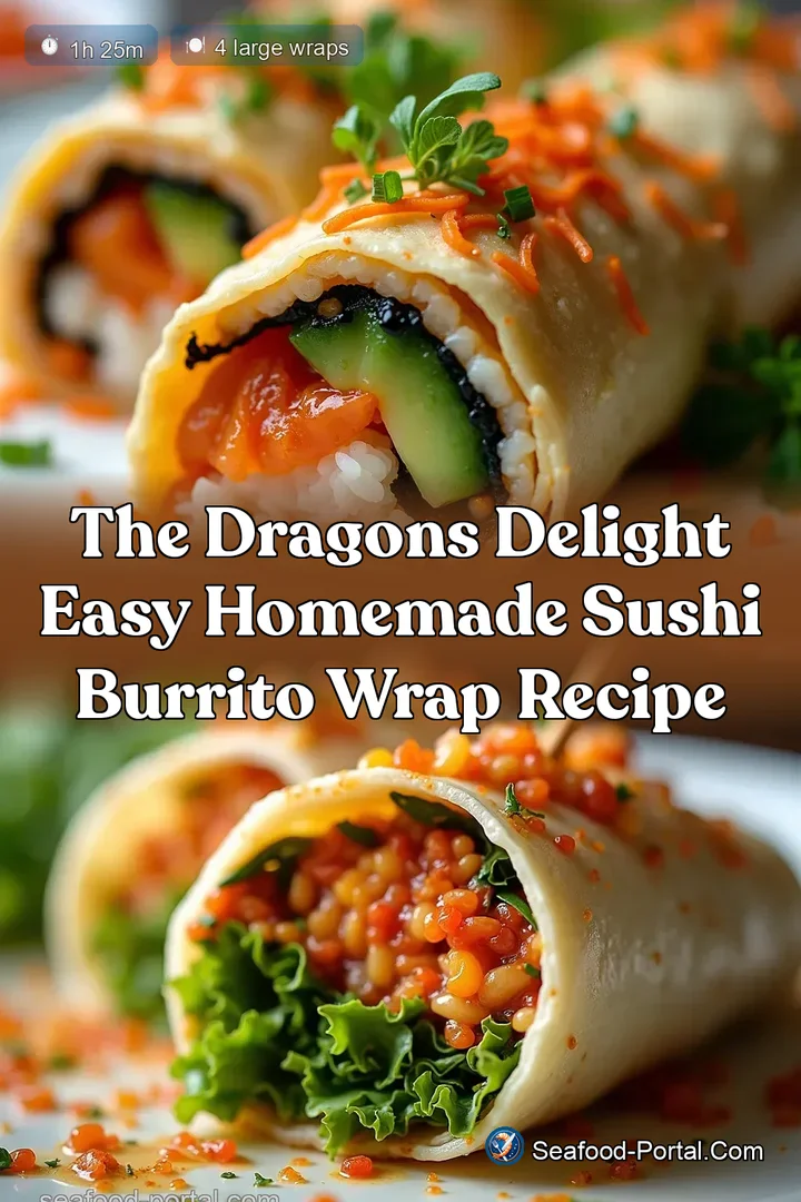 The Dragons Delight Easy Homemade Sushi Burrito Wrap Recipe